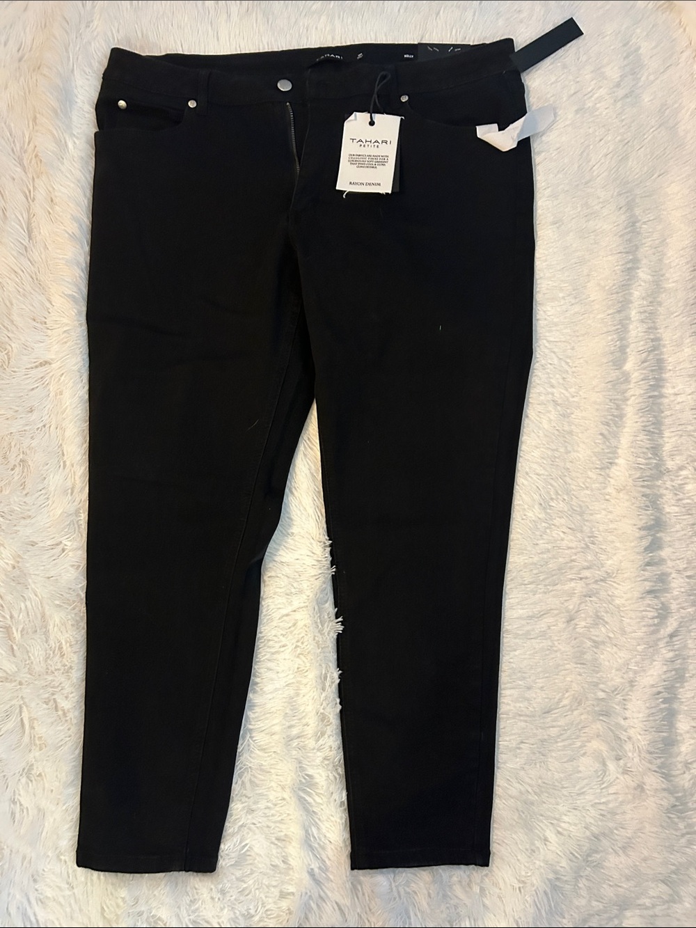 Tahari Black Skinny Jeans for Women